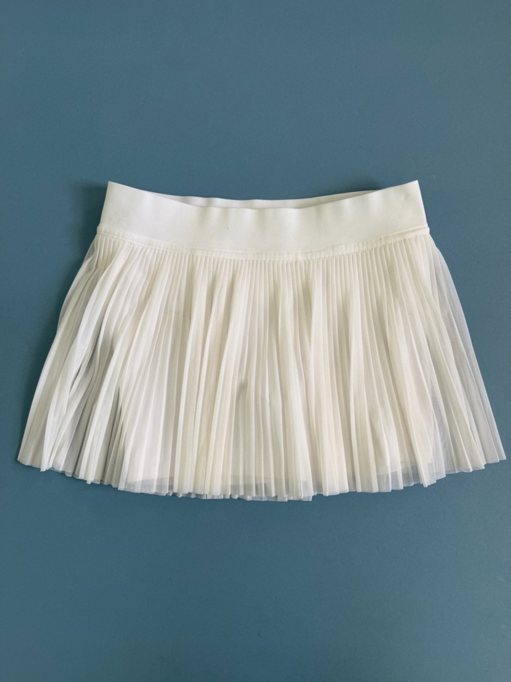 Lululemon Mesh Pleats Mid-Rise White Mini Tennis Skirt W8AIQS - Picture 3 of 7